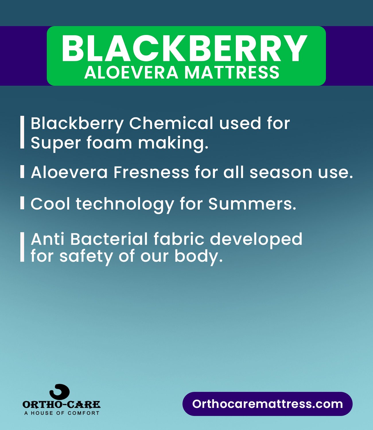 BLACKBERRY ALOE VERA MATTRESS - Image 2