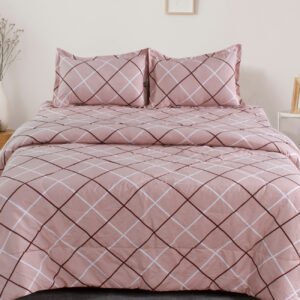 Beige Colored Striped 210 TC Double Bed AC Comforter Bedding Set Beige Colored Striped 210 TC Double Bed AC Comforter Bedding Set