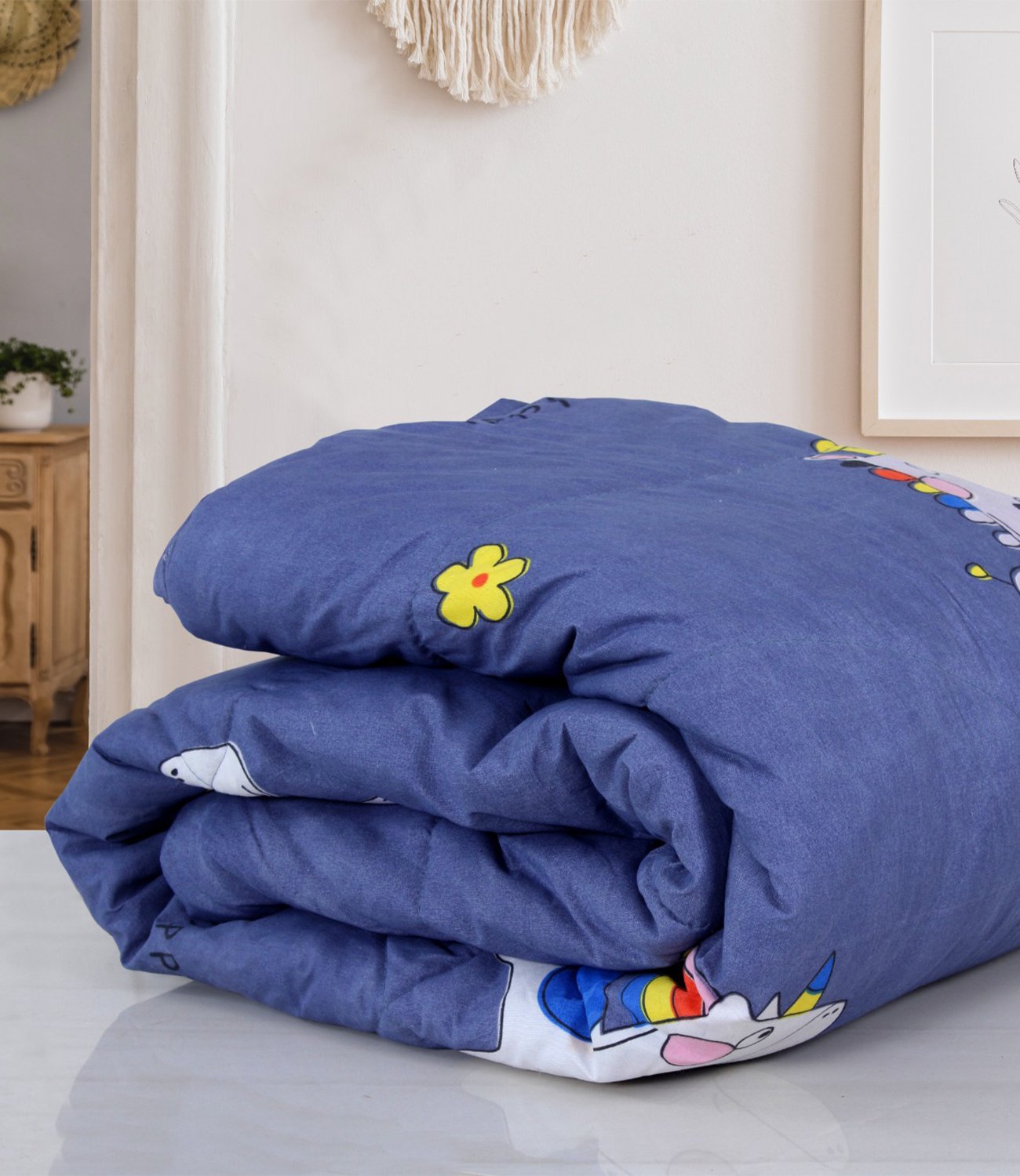 Kids Printed Double Bed AC Comforted Bedsheet Set - Image 2